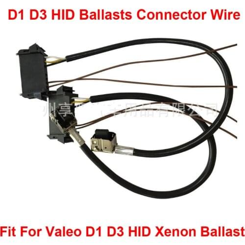 2PCS D1S D1R D1C D3S D3R D3C HID Xenon Headlight Bulbs Ballasts Wire Harness Cable Adapter Holder Cord Wiring Socket For Valeo