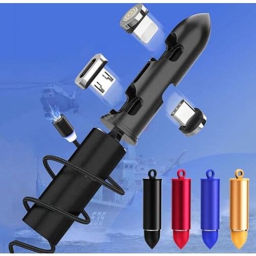 Mini Portable 3-slot Magnetic Cable Plug Case Container For Magnetic USB Tip Cord Anti-lost Protective Storage