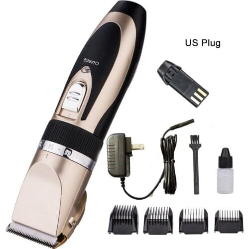 Dog Shaver Clippers Low Noise Rechargeable Cordless Electric Quiet Hair Clippers Set for Dogs Cats Pets