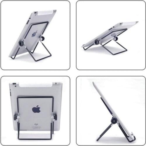 Multifunctional Stand Holder for IPad Air Mini Tablet Stand Holder Desktop Metal Steel Multi-angle Non-slip Portable Foldable