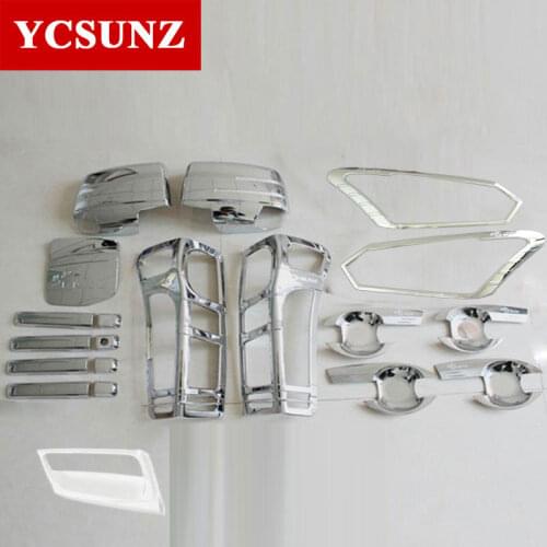 2017 Chrome Kits For Isuzu d-max 2016 ABS Chrome Full Kits Set For Isuzu Chevrolet d-max 2016 Plate Kits Dmax 2016 Ycsunz