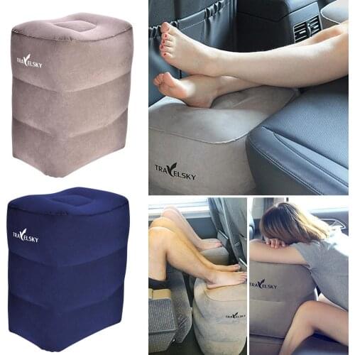 Inflatable Footstool Long-Distance Aircraft Foot Pad Train Hard Seat Foot Step Travel Inflatable Foot Pillow Car Airplane Pillow
