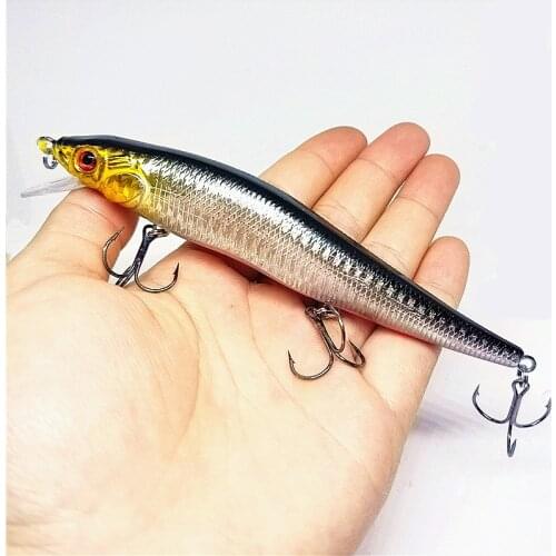 1PCS Fishing Lures Swim Minnow Jig Hard Bait14cm/23g Artificial Trolling Crankbait Wobbler Lures Pike Treble hook fishing tackle