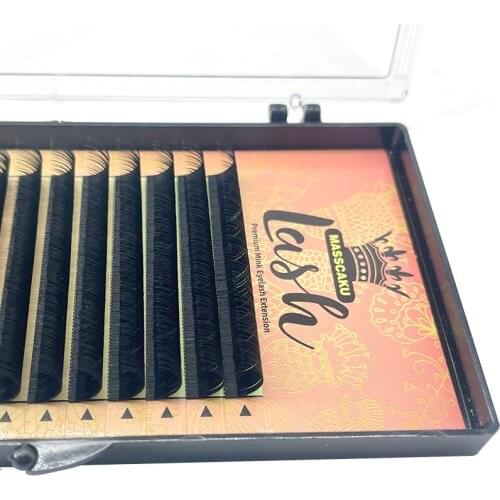 High quality Individual False Eyelashes Extension Natural Fake Mink Eyelash Extension Black Lash Set Private Label makeup