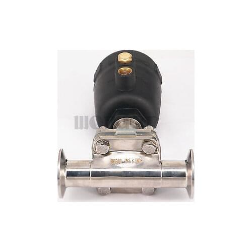 1" 25mm SUS316 Sanitary Pneumatic 1.5" Tri Clamp Diaphragm Valve For Homebrew Dairy Product