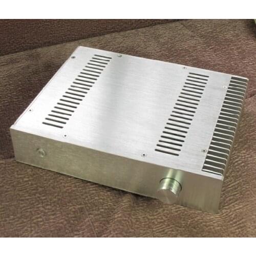 Silver BZ3207S all aluminum / A-class amplifier shell / AMP amplifier chassis / DIY box / case (320 * 70 * 248mm)