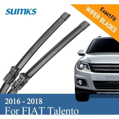 SUMKS Wiper Blades for FIAT Talento 26"&19" Fit Push Button Arms 2016 2017 2018