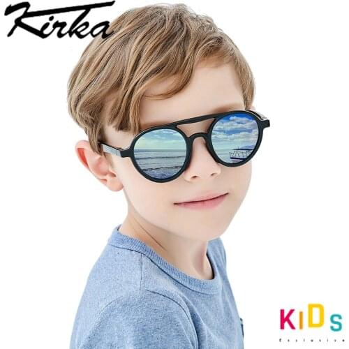 Flexible Polarized Kids Sunglasses Child Black Sun Glasses For 7-12 Years Baby Boys Eyeglasses TR90 UV400 Eyewear Children