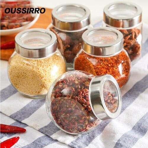 [Video]RSCHEF Glass sealed cans / food storage jar spice teas beans candy preservation bottle kitchen tools about 200ML