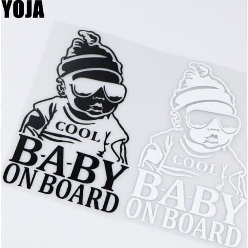 YOJA 10X17.1CM Art Fashion Cartoon Vinyl Decal Car Sticker BABY ON BOARD ZT2-0160
