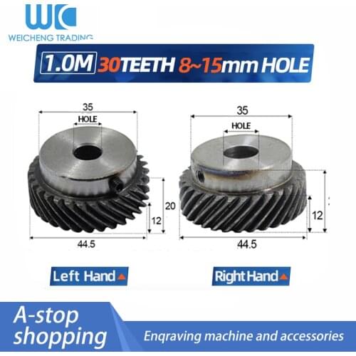 Helical gear 1M 30 teeth Inner hole 8/10/12/14/15 mm and Pinion Gear for Machinery Part