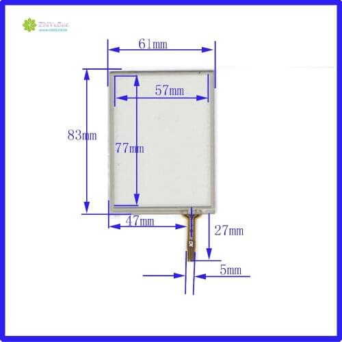ZhiYuSun NEW 3.5inch 4 line 61mm*83mm touch screen panel Sensor glass Compabible for GPS CAR 61*83 Welding type