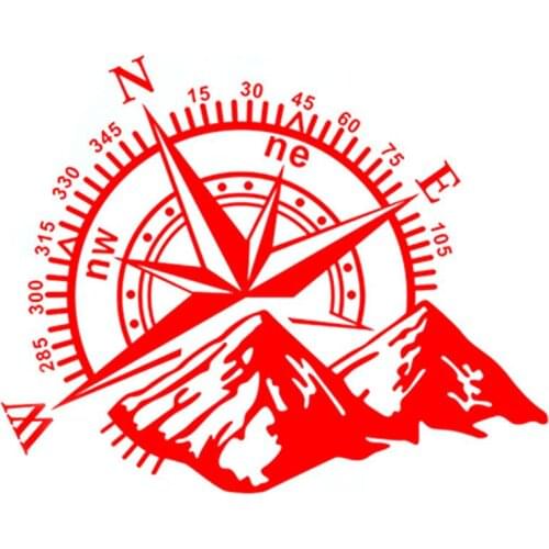1pcs 3D High Quality Car Sticker Compass Rose Navigate Mountain 4x4 Offroad Vinyl Sticker Decal Car Decal 60*50cm
