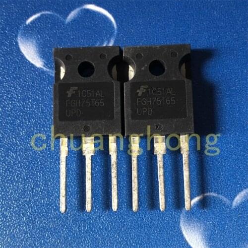 1pcs/lot Power triode FGH75T65UPD original packing new field effect transistor IGBT triode TO-247
