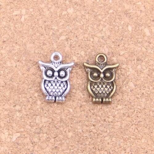18pcs Charms big eyes owl 16x12mm Antique Pendants,Vintage Tibetan Silver Jewelry,DIY for bracelet necklace