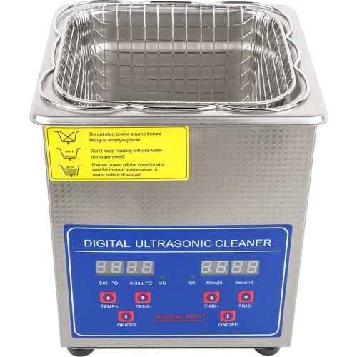 2L Ultrasonic Cleaner Heater Timer Bracket Jewelry