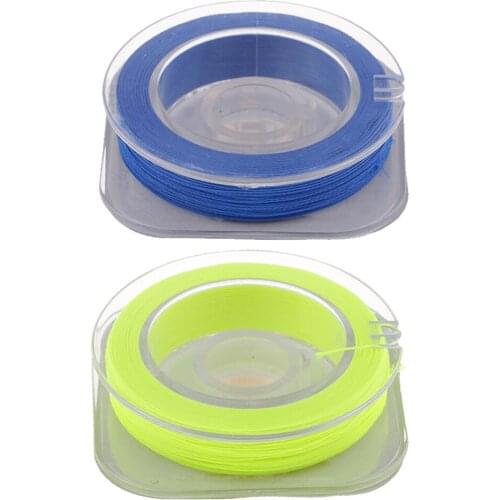 2pcs 50m Cotton Wrapping Thread for Fishing Rod Guides Rings Blue/Yellow 55yds Fishing Accessories