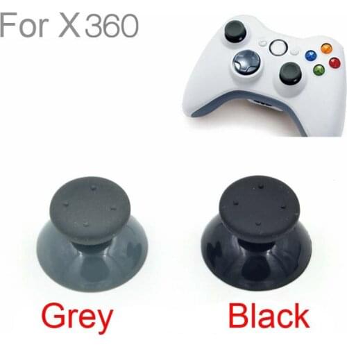 200Pcs 3D Analog joysticks for Xbox 360 Wired/Wireless Controller Thumb Cap Gamepad Grips Cover Black/Gray Repair Parts