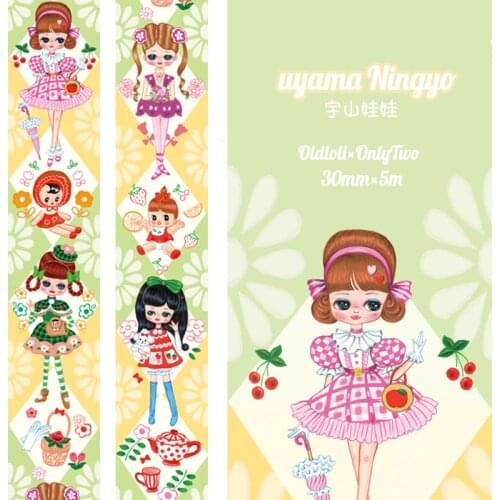 3cmx5m Doll Retro Girl Character Cute Washi Tape Special Oil