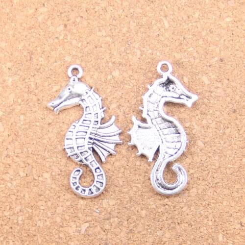 8pcs Charms hippocampus seahorse 38x18mm Antique Pendants,Vintage Tibetan Silver Jewelry,DIY for bracelet necklace