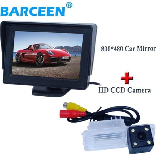 Adapt for Volkswagen GOLF 6 /Magotan car reserve camera with hd image sensor+4.3" Resolution 800*480 car rear monitor