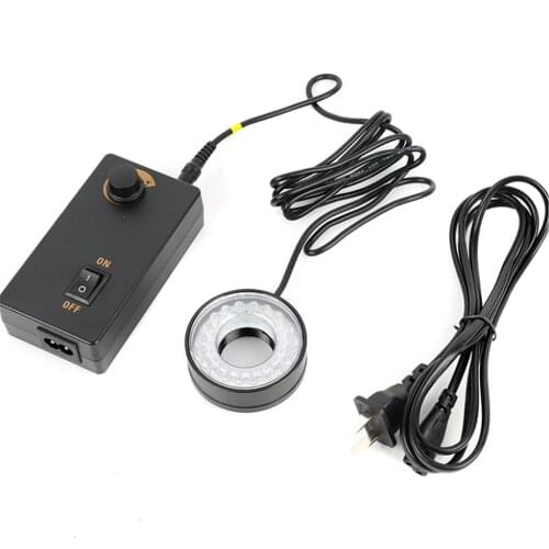 Agnicy 180x Lens Mounting Thread 28mm 42mm Aluminum Alloy 40 LED Adjustable Ring Type White Light Source