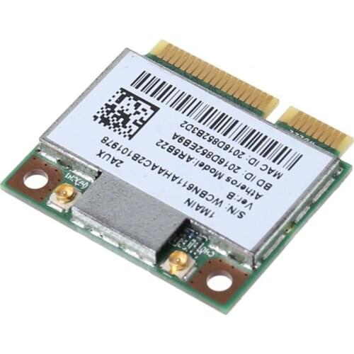 AR9462 AR5B22 WB222 Half Mini PCIe 300Mbps Bluetooth4.0 WLAN Wifi Wireless Card Adapter for PC Computer Laptop Accessories P82A