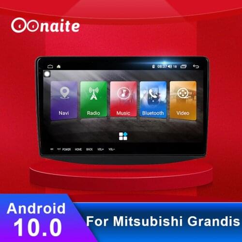 Oonaite 9 inch Android 10 GPS Navigation car Radio Multimedia Player Intelligent HD Audio Video DVD For Mitsubishi Grandis