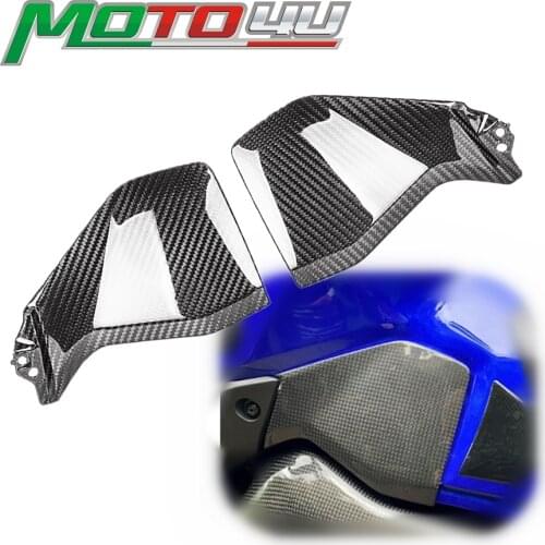 Real Carbon Fiber Motorcycle Tank side Panels Side Fairing 100% Carbon For YAMAHA MT09 MT-09 MT 09 2014 2015 2016 2017 2014