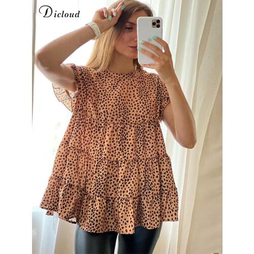 Блузки с принтом DICLOUD China At AliExpress