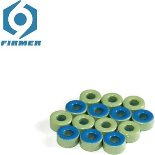 Ferrite Cores 50PCS 9.53*4.45*4.83 mm Toroid Core Ferrite Chokes Ring Iron Powder Inductor Ferrite Rings Light Green Blue