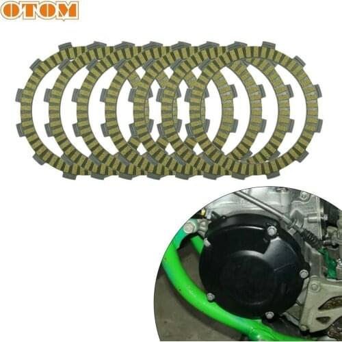 OTOM 7 Piece Motorcycle Clutch Friction Plates For KAWASAKI KX125 1994-1996 Motorbike Part Inner 111mm Clutch Disc Set 13089-013
