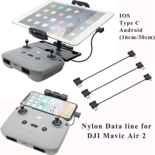 Remote Controller Data Cable Line for DJI Mavic Air 2 for Mini 2 Wire Connet Mobile Phone Tablet Android Micro USB/Type-c IOS
