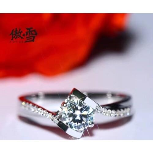 0.5ct Moissanite fire colour super beautiful, D VVS Latest design 925 sterling silver simple style