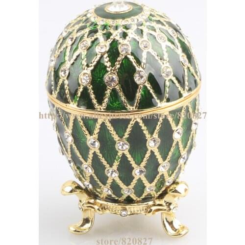 Petite Faberge Egg Trinket Box Faberge Egg Trinket Box Egg Shaped Jewelry Box for Women Egg Trinket oyal Gift Birthday Gifts