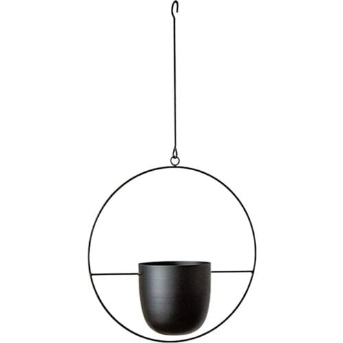 Metal Hanging Planter European Simplicity Indoor And Outdoors Plant Holder Pot Suitable Front Porch, Balcony Or Greater