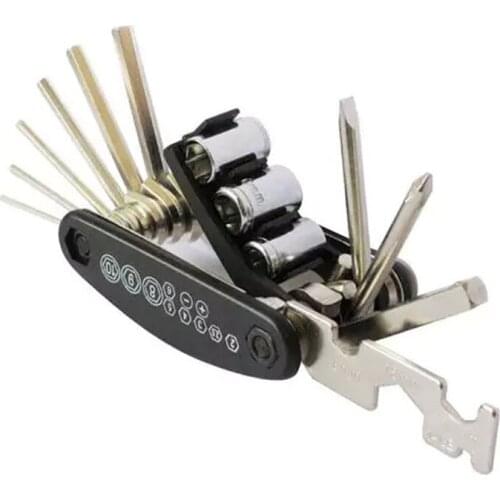 15 In 1 Bicycle Repair Tools Set Wrench Screwdriver Chain Cycling Multifunction Tools MTB Mountain Bike Repair Tool Kit