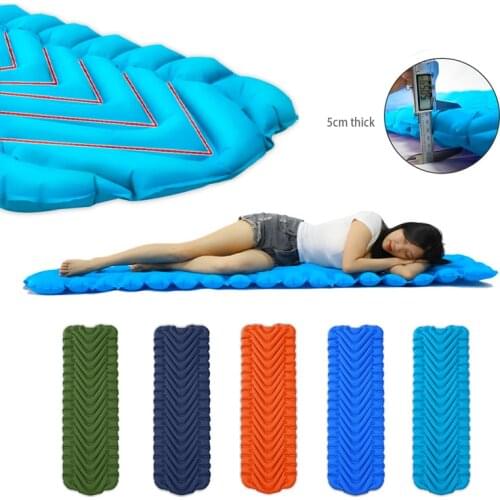Outdoor Sleeping Pad Camping Inflatable Mattress fast filling air bag camping mat Ultralight Waterproof Single Travel hiking mat