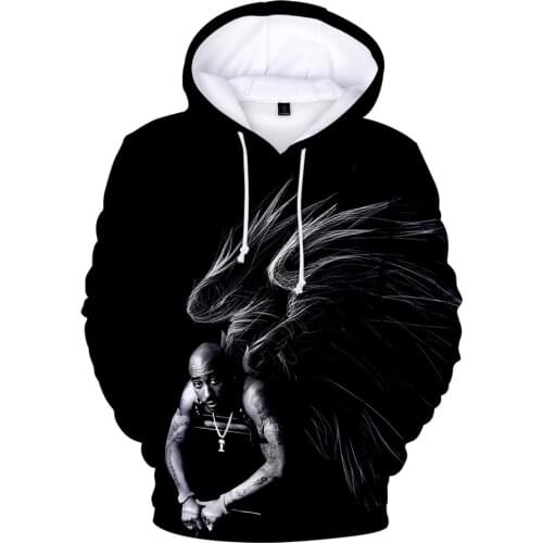 2021 Classic New 2Pac Rapper 3D Hoodies Men/Women Hip hop Harajuku Sweatshirts Long Sleeve Streetwear popular 2Pac 3D Pullovers