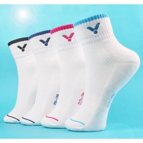 Couple Badminton Socks For Sport Women Man Cotton thick breathable sweat-absorbent Socks Towel bottom calcetines hombre 3 Pairs