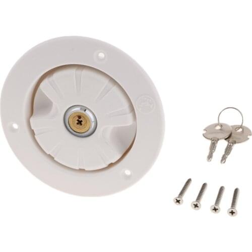 Gravity Water Inlet Hatch Plastic Filler Cover For Camper Trailer RV Lock Door