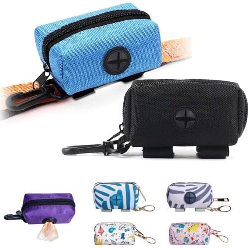 Pet Dog Poop Bag Holder Leash Attachment Adjustable Mini Travel Garbage Bag Dogs Waste Poop Bags Dispenser Pet Cleaning Tools