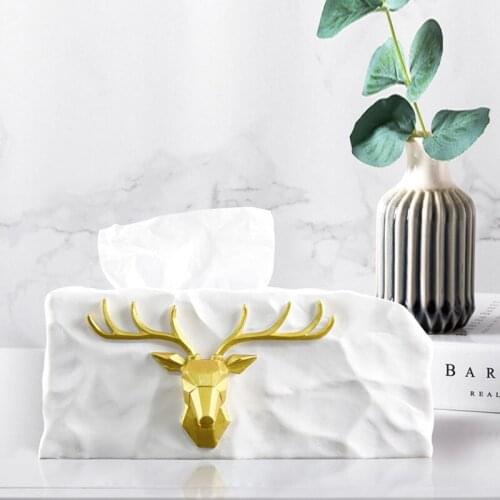 Modern simple living room tissue box fashion light luxury tea table storage tool for remote control key creative desktop decor