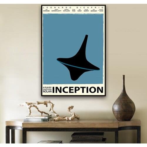 Modern Retro Inception Dream Movie Poster Prints Sci-Fi Film Classic Design Inception Minimal Poster Canvas Painting Home Decor