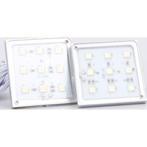 Led Backlight 12V Square Shape 9leds 5050SMD 1.8W For Kitchen Lighting And Cabinet Lighting 1pcs/lot