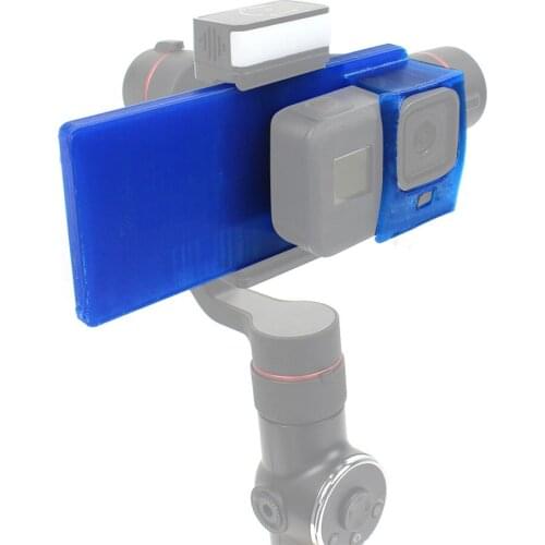 TPU 3D Printed Gimbal Mount Plate Conversion Adapter for GoPro 8 Camera Handheld Stabilizer Switch Mount Extension Plate