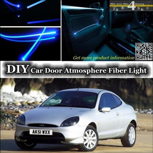Interior Ambient Light Tuning Atmosphere Fiber Optic Band Lights For Ford Puma Inside Door Panel illumination Not EL light