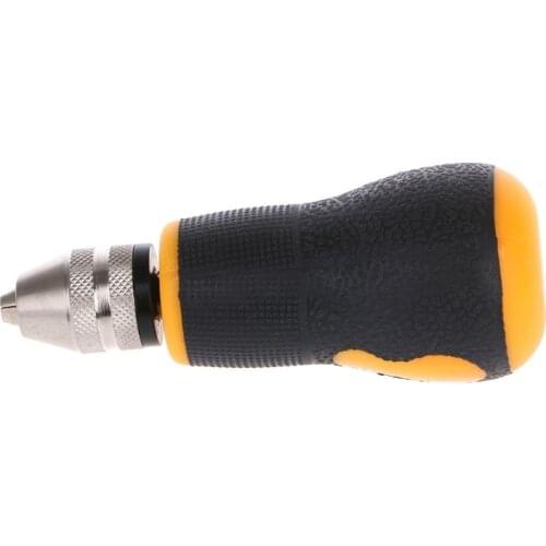 0.5-3.2mm Mini Manual Hand Drill Chuck Drill Bit Jewelry Woodworking Tool Craft DIY K9FA