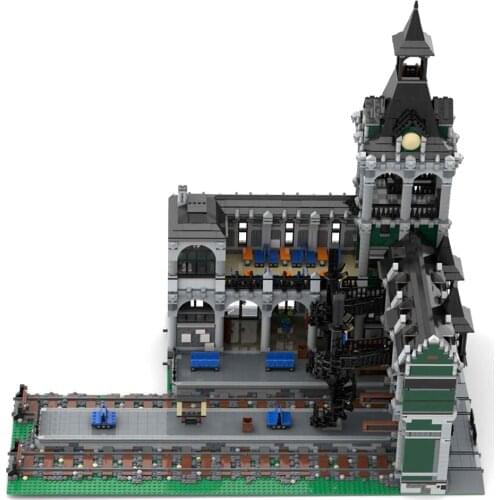 11055Pcs MOC-37719 European Railway Station Bricks Model Building Set (Licensed and Designed by Das_Felixle)