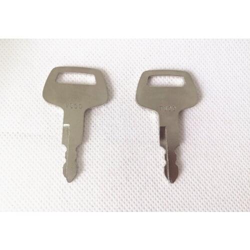 2pc TCM T800 Keys Heavy Equipment Loader Ignition Key